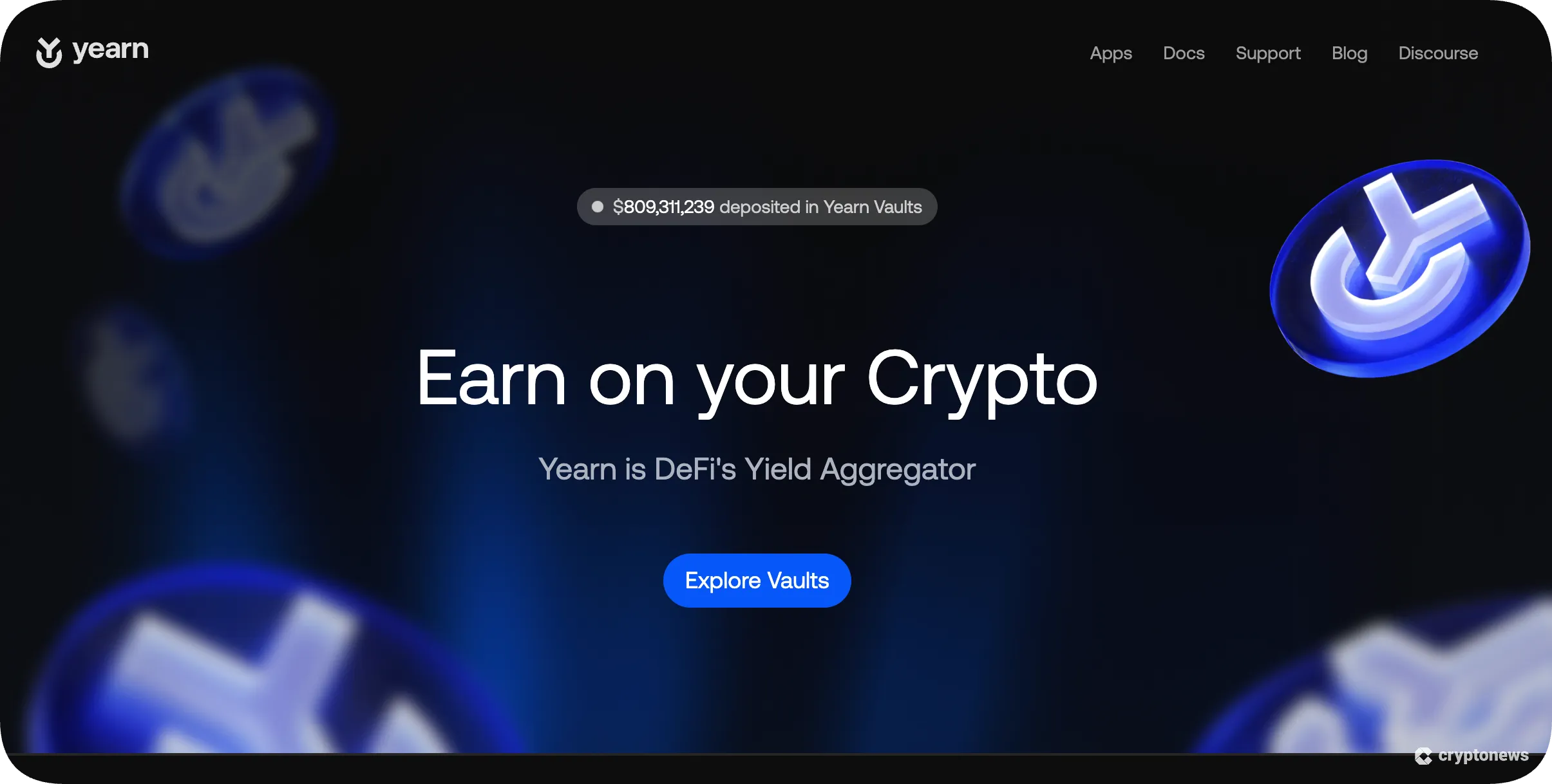 Yearn Finance vault dashboard 2025