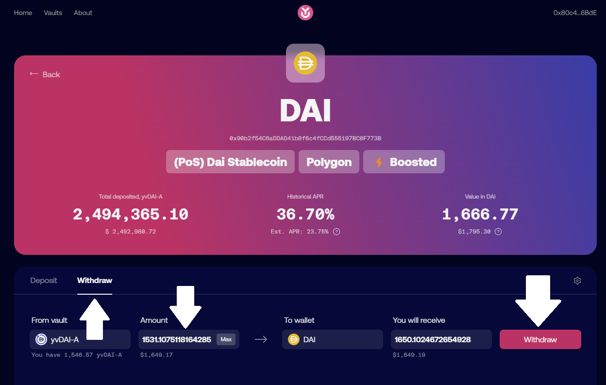 Yearn Finance DAO treasury vaults