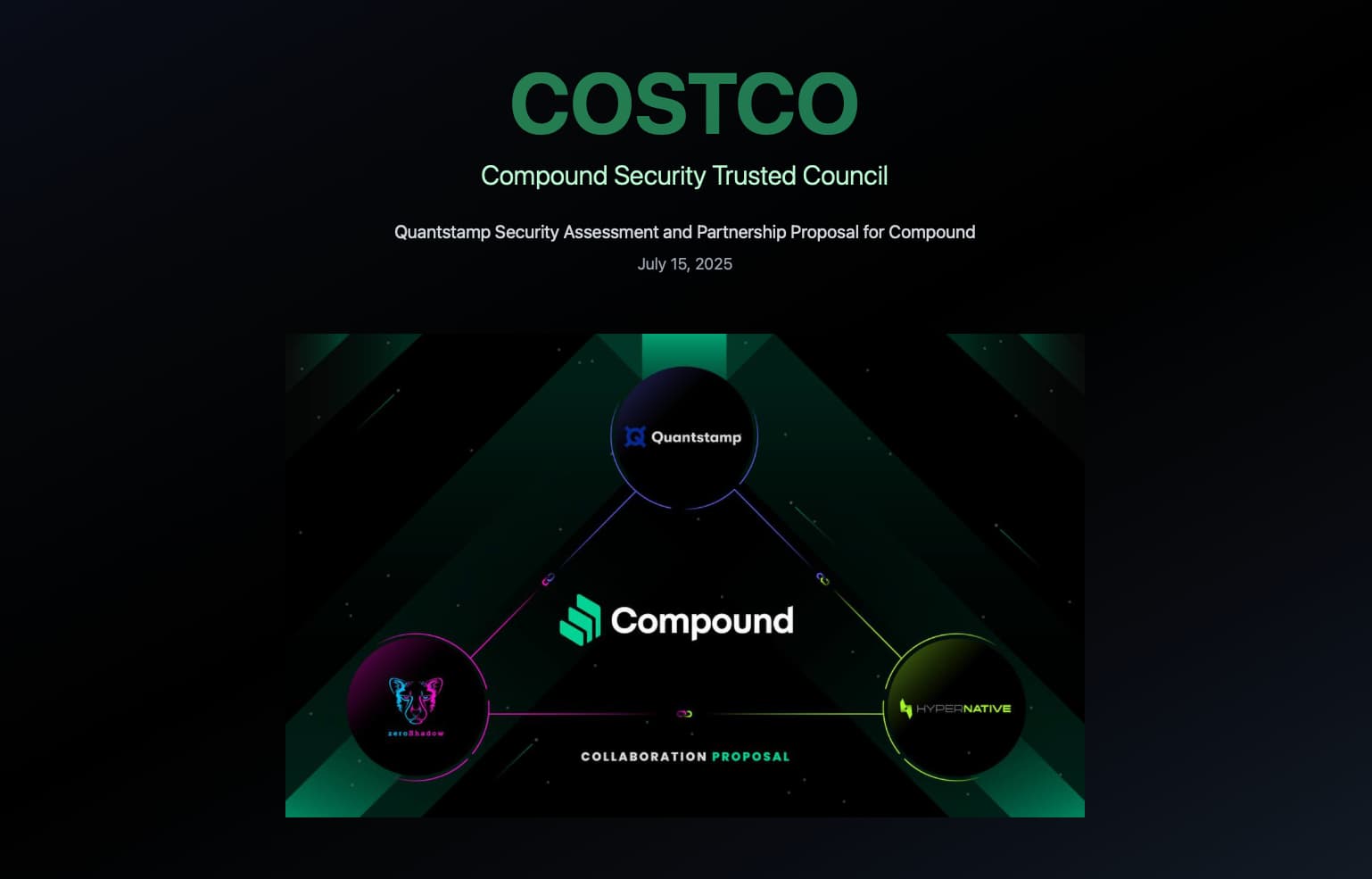 Illustration of a DAO automating stablecoin treasury management using interconnected smart contract modules like Gnosis Safe, Yearn Vaults, and Chainlink Automation
